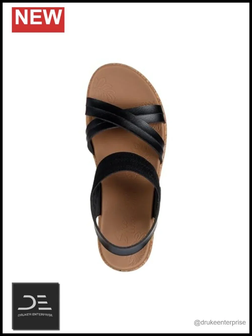 Skechers Women's Brystol Wedge Sandals - Luxe Foam Footbed Strappy Vegan